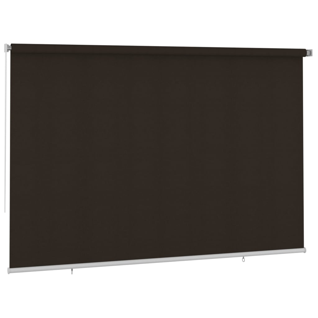 Rolgordijn voor buiten 350x230 cm HDPE bruin