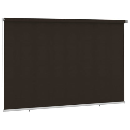 Rolgordijn voor buiten 350x230 cm HDPE bruin