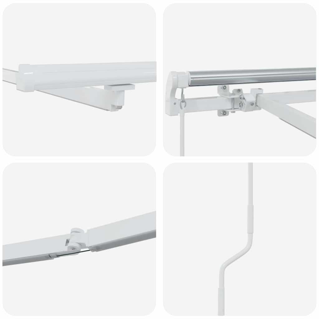 Markies Handmatig Wit 5 x 3 m Metaal