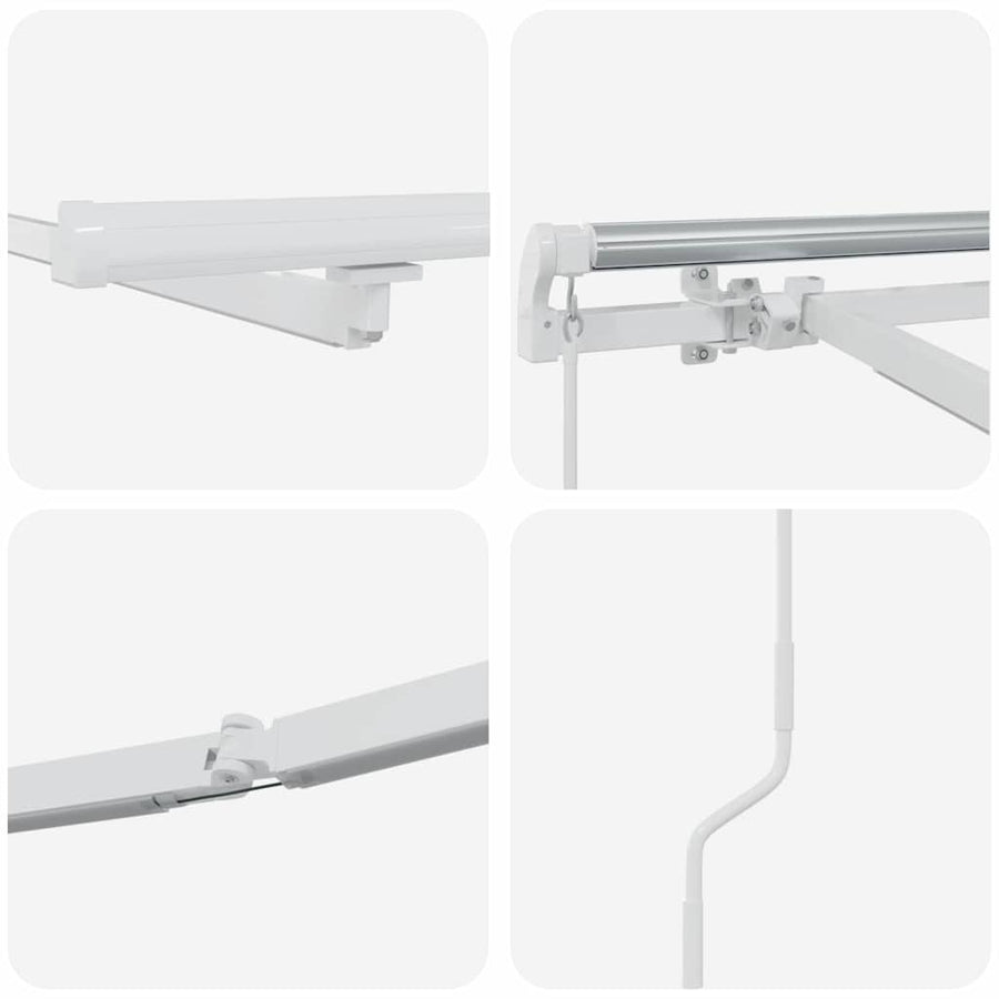 Markies Handmatig Wit 5 x 3 m Metaal