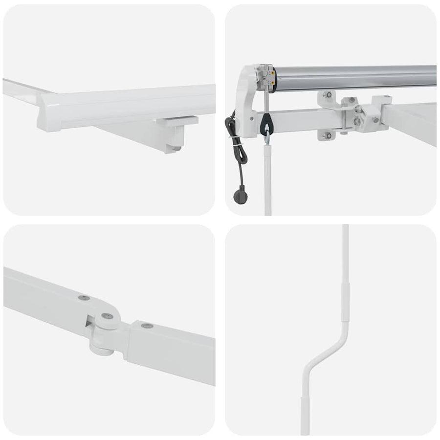 Markies Handmatig Wit 6 x 3 m Metaal