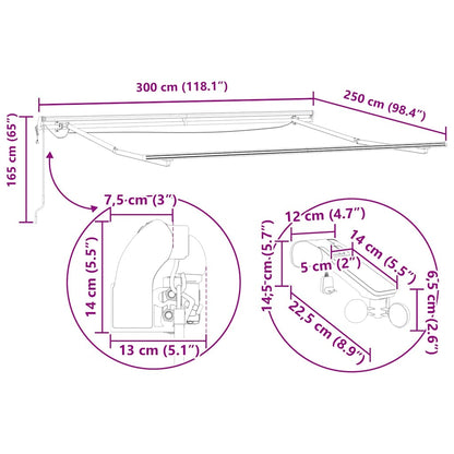 Zijde Frame Wit 3 x 2,5 m Aluminium