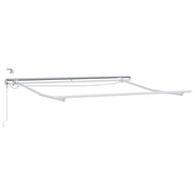Zijde Frame met LED-striplichten Wit 350 x 250 cm Aluminium