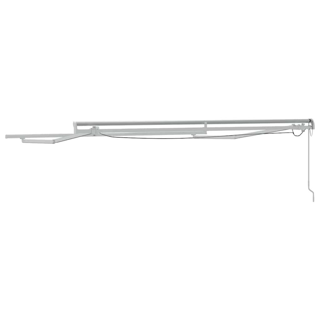 Zijde Frame met LED-striplichten Wit 350 x 250 cm Aluminium