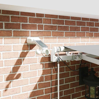 Markies Met Metaal 4 × 3,5 m Wit Elektrisch (met LED en weersensor)