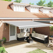 Markies elektrisch 4x3.5 m wit met LED weersensor