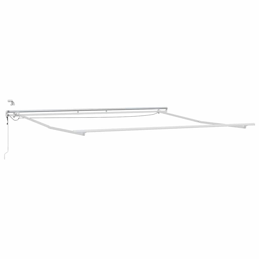 Markies Met Metaal 4 × 3,5 m Wit Elektrisch (met LED en weersensor)