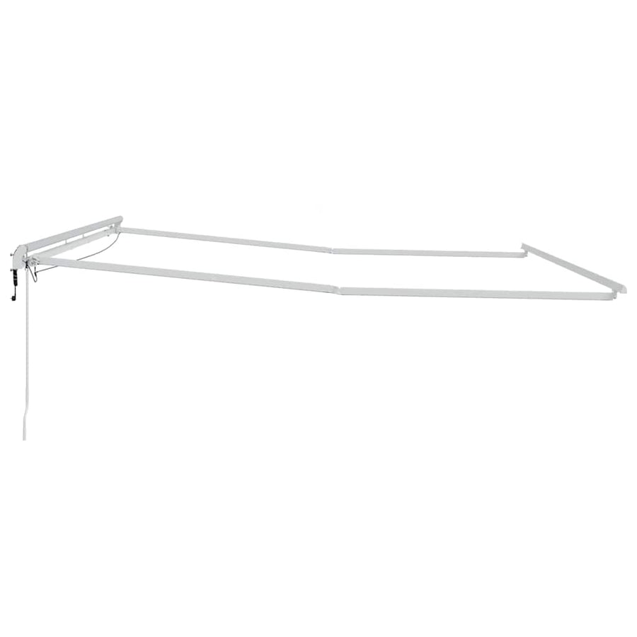 Markies Met Metaal 4 × 3,5 m Wit Elektrisch (met LED en weersensor)
