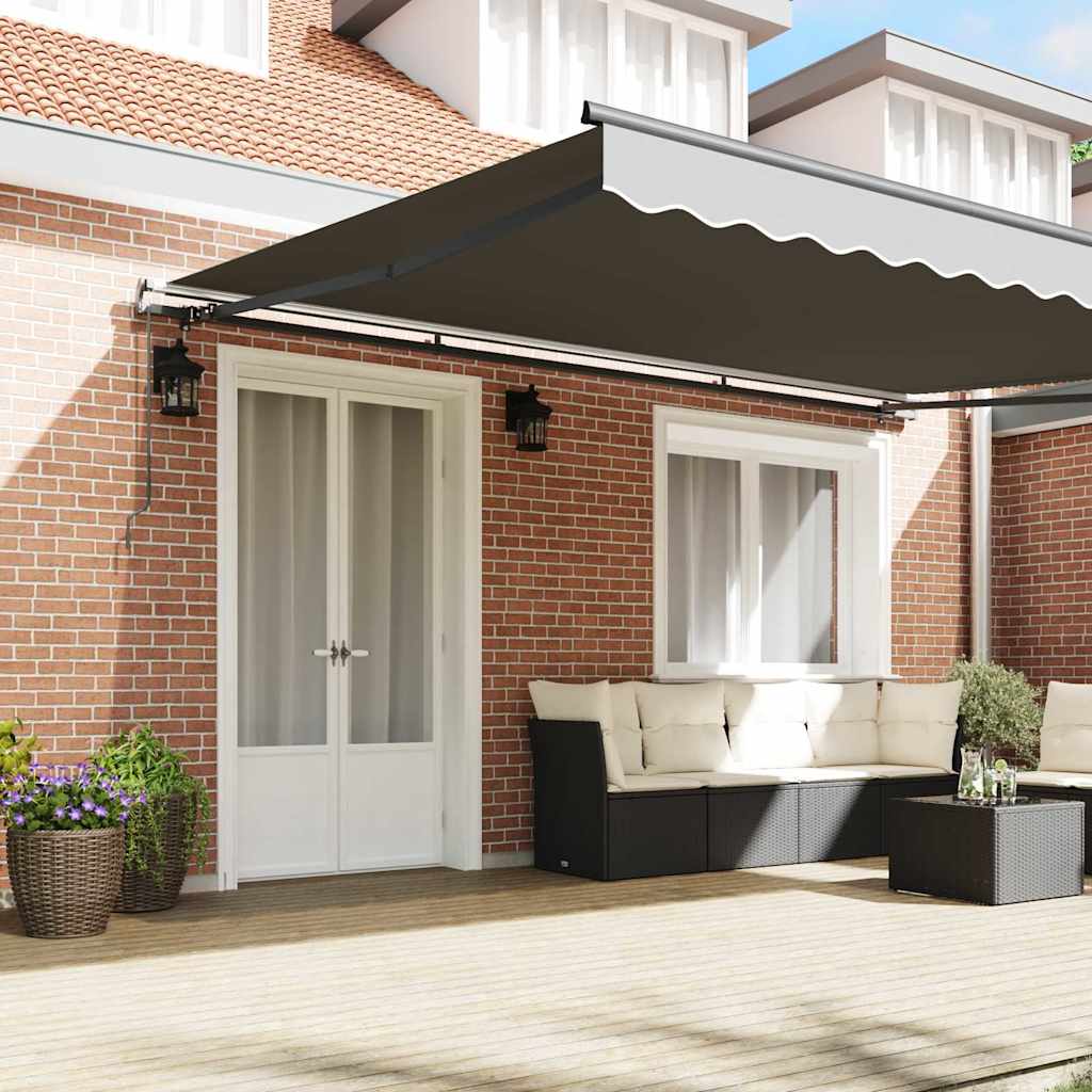 Markies Handmatig Antraciet 4 × 3 m Metaal