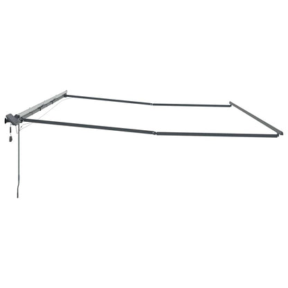 Markies met Handmatig Antraciet 6 x 3 m Metaal