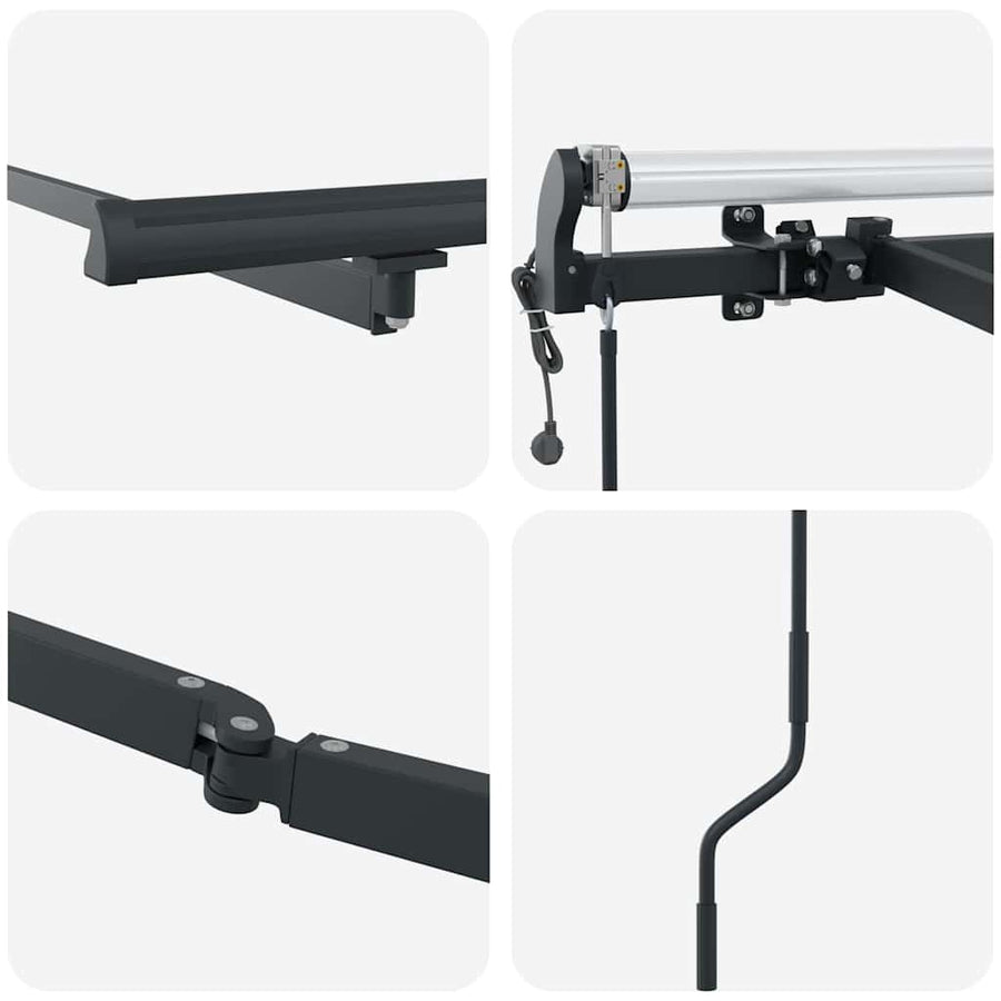 Markies Antraciet 6 x 3 m Metaal