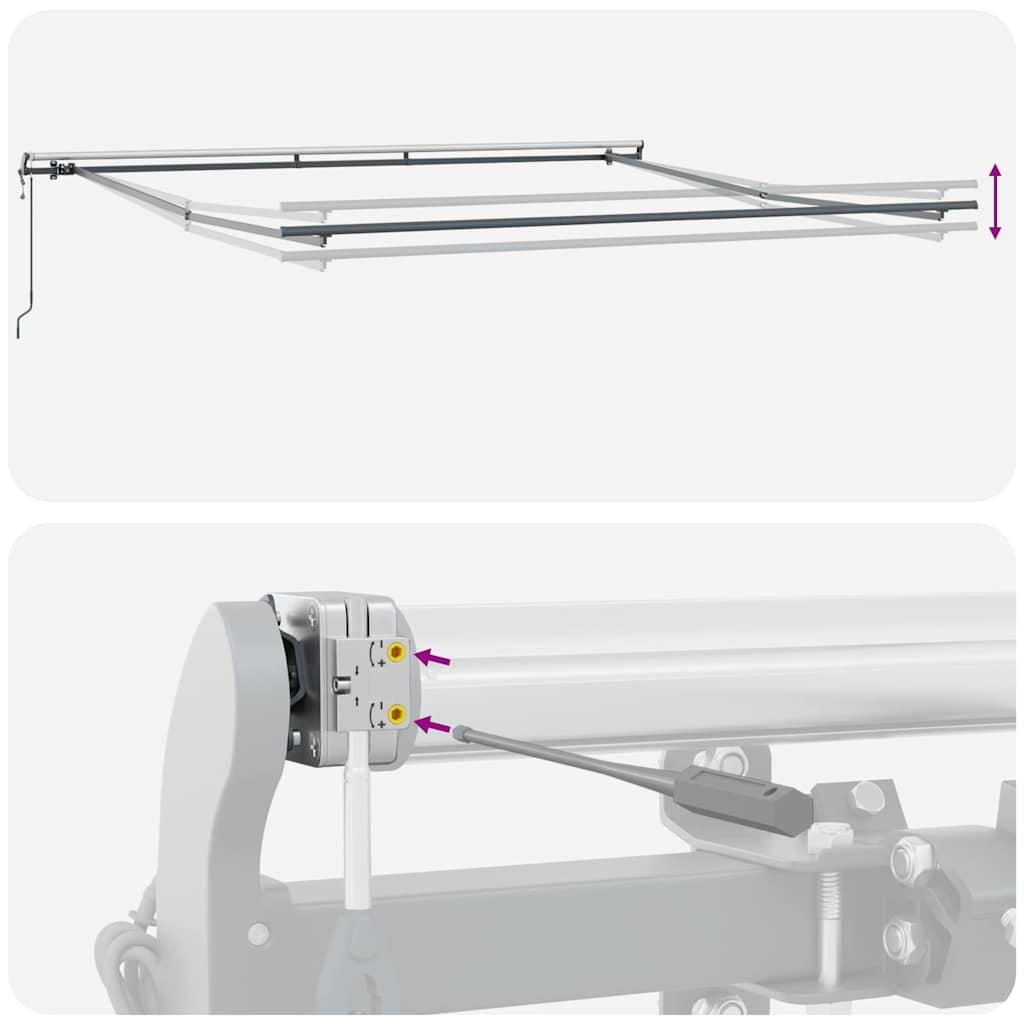Markies Handmatig Antraciet 4,5 × 3,5 m Metaal