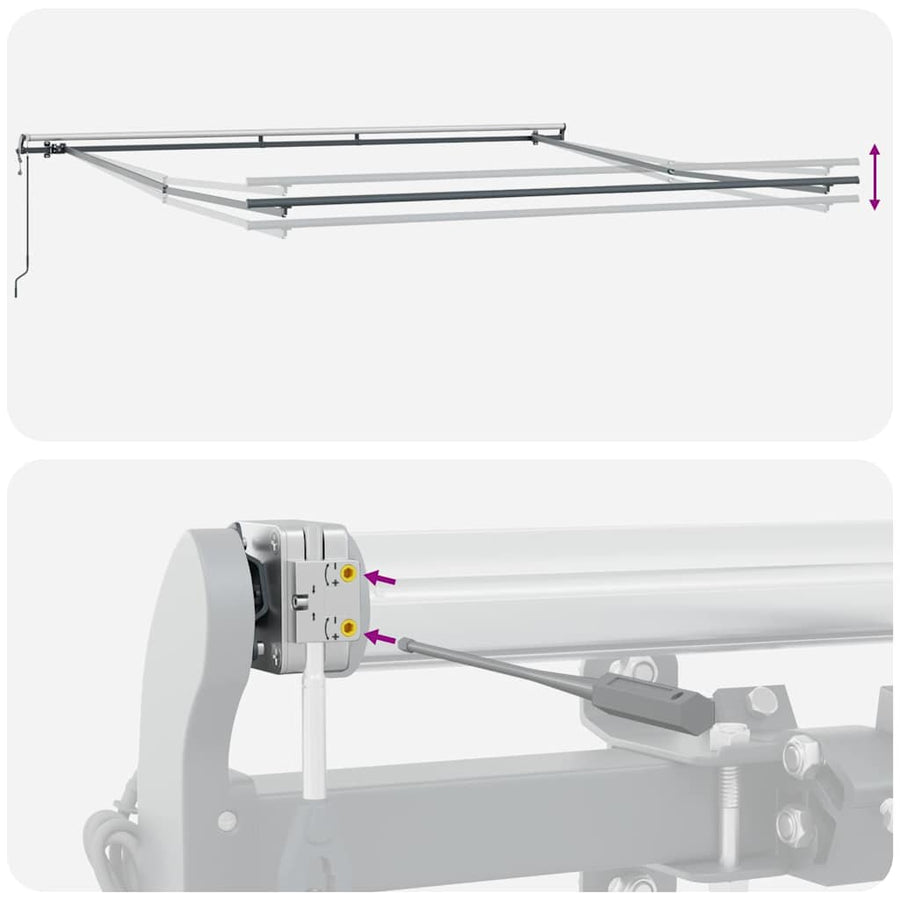 Markies Antraciet 4,5 × 3,5 m Metaal