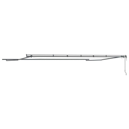 Markies met Handmatig Antraciet 6 × 3,5 m Metaal