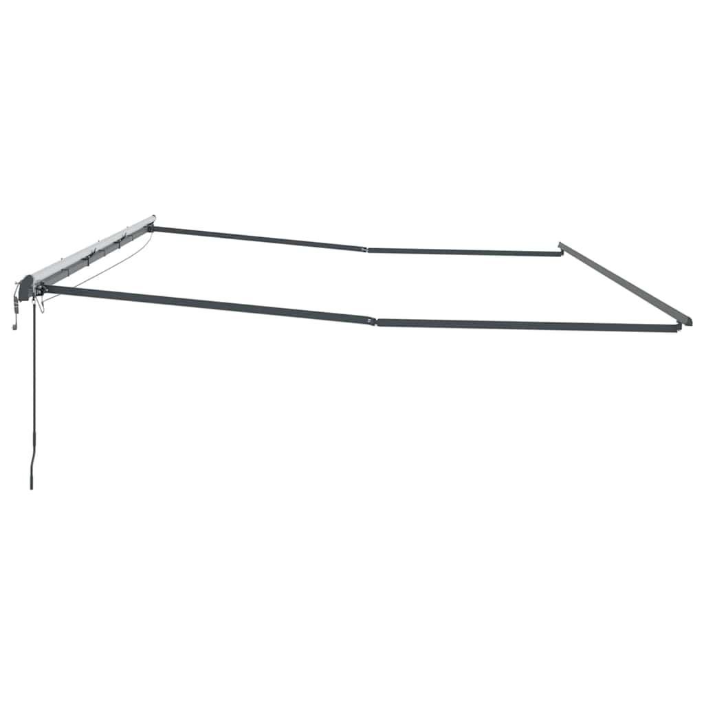 Markies met Handmatig Antraciet 6 × 3,5 m Metaal