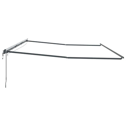 Markies met Handmatig Antraciet 6 × 3,5 m Metaal