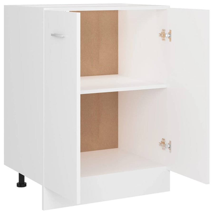 Onderkast 60x46x81,5 cm bewerkt hout wit Onderkast