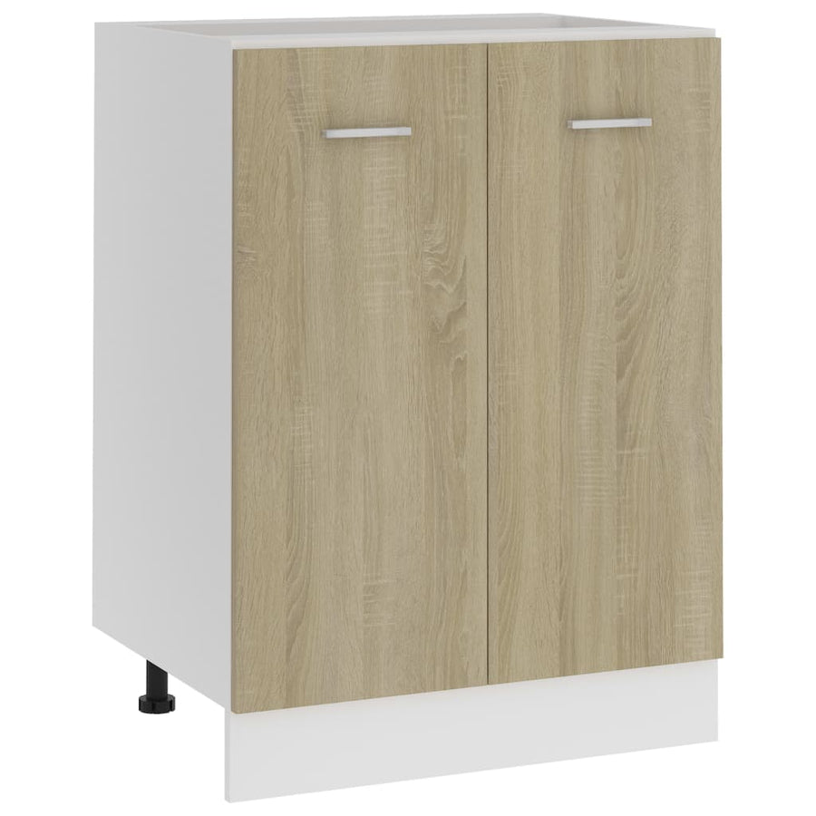 Onderkast 60x46x81,5 cm bewerkt hout sonoma eikenkleurig Onderkast