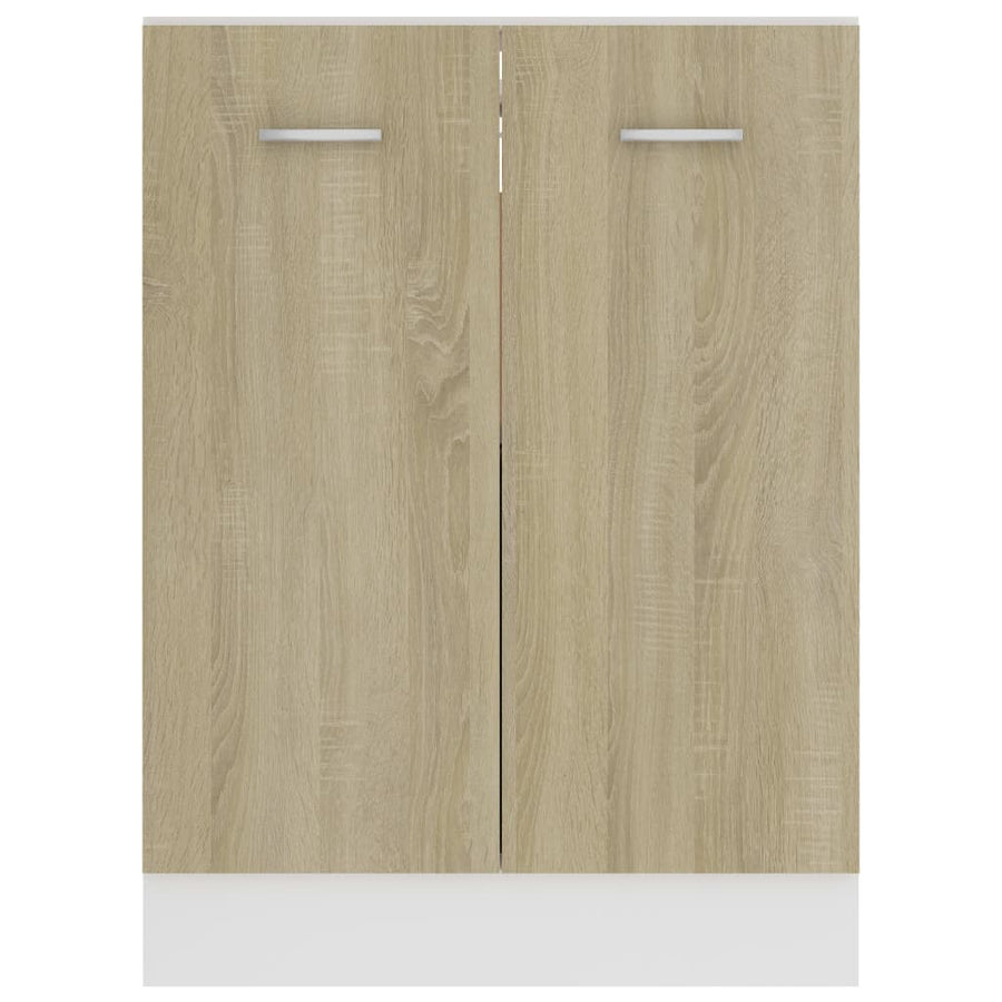 Onderkast 60x46x81,5 cm bewerkt hout sonoma eikenkleurig Onderkast