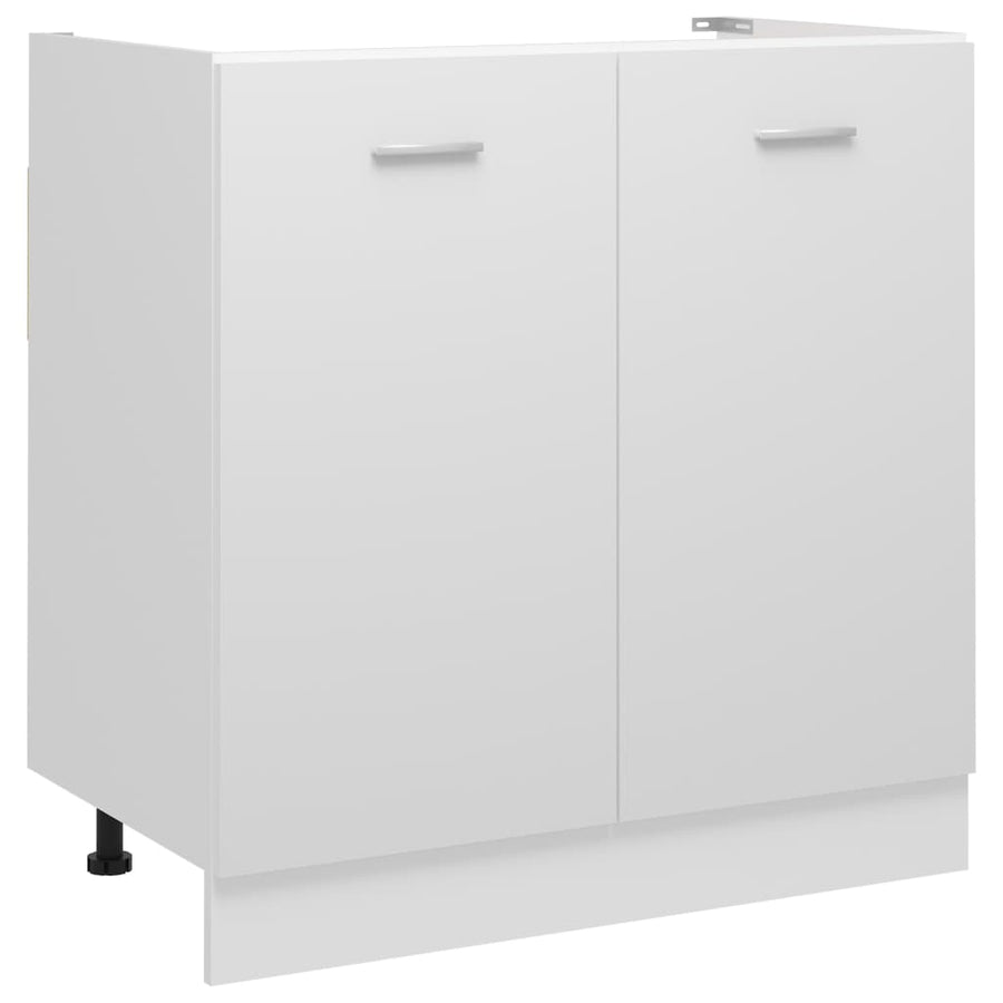 Wastafelonderkast 80x46x81,5 cm bewerkt hout wit Wastafelonderkast