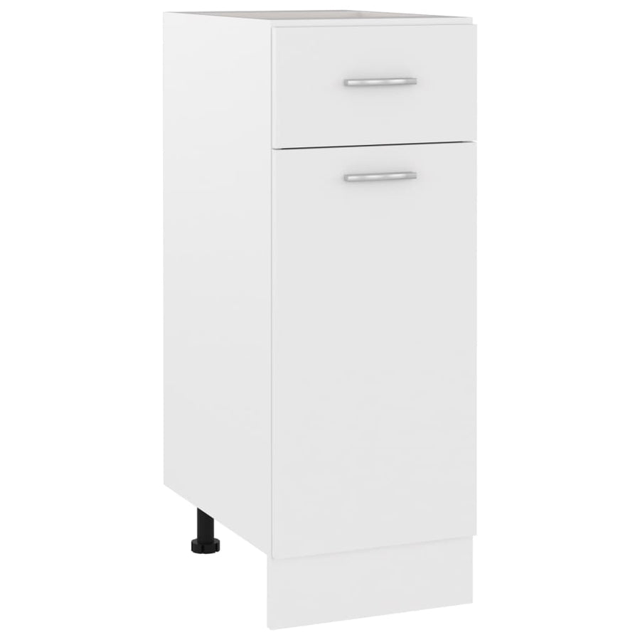 Onderkast met lade 30x46x81,5 cm bewerkt hout wit Wit