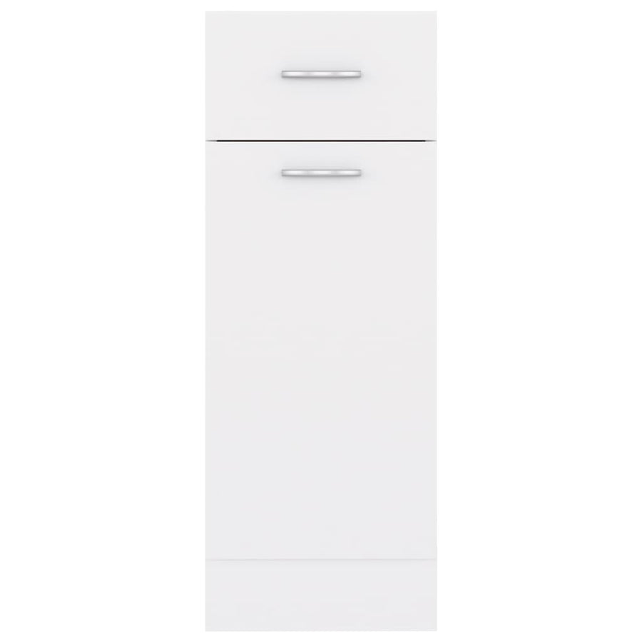 Onderkast met lade 30x46x81,5 cm bewerkt hout wit Wit
