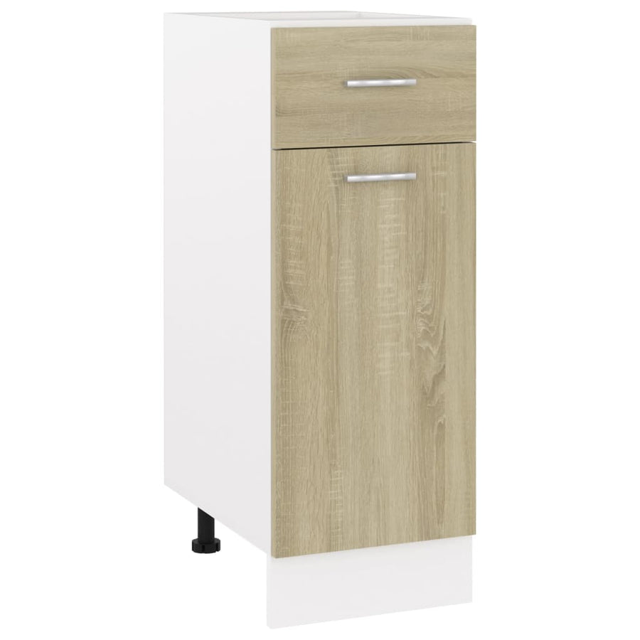 Onderkast met lade 30x46x81,5 cm spaanplaat sonoma eikenkleurig Sonoma eiken