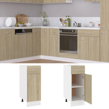 Onderkast met lade 30x46x81,5 cm spaanplaat sonoma eikenkleurig Sonoma eiken