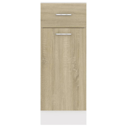 Onderkast met lade 30x46x81,5 cm spaanplaat sonoma eikenkleurig Sonoma eiken