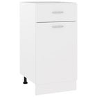 Base cabinet with drawer Lyon 40x46x81.5 cm processed wood white