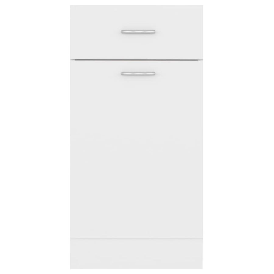 Onderkast met lade 40x46x81,5 cm bewerkt hout wit Wit