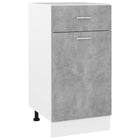 Onderkast met lade 40x46x81,5 cm betongrijs bewerkt hout