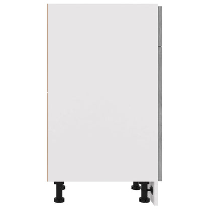 Onderkast met lade 40x46x81,5 cm bewerkt hout betongrijs
