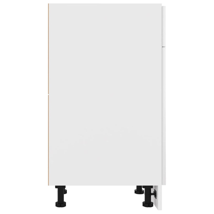 Onderkast met lade 50x46x81,5 cm bewerkt hout wit Onderkast met lade 50 cm