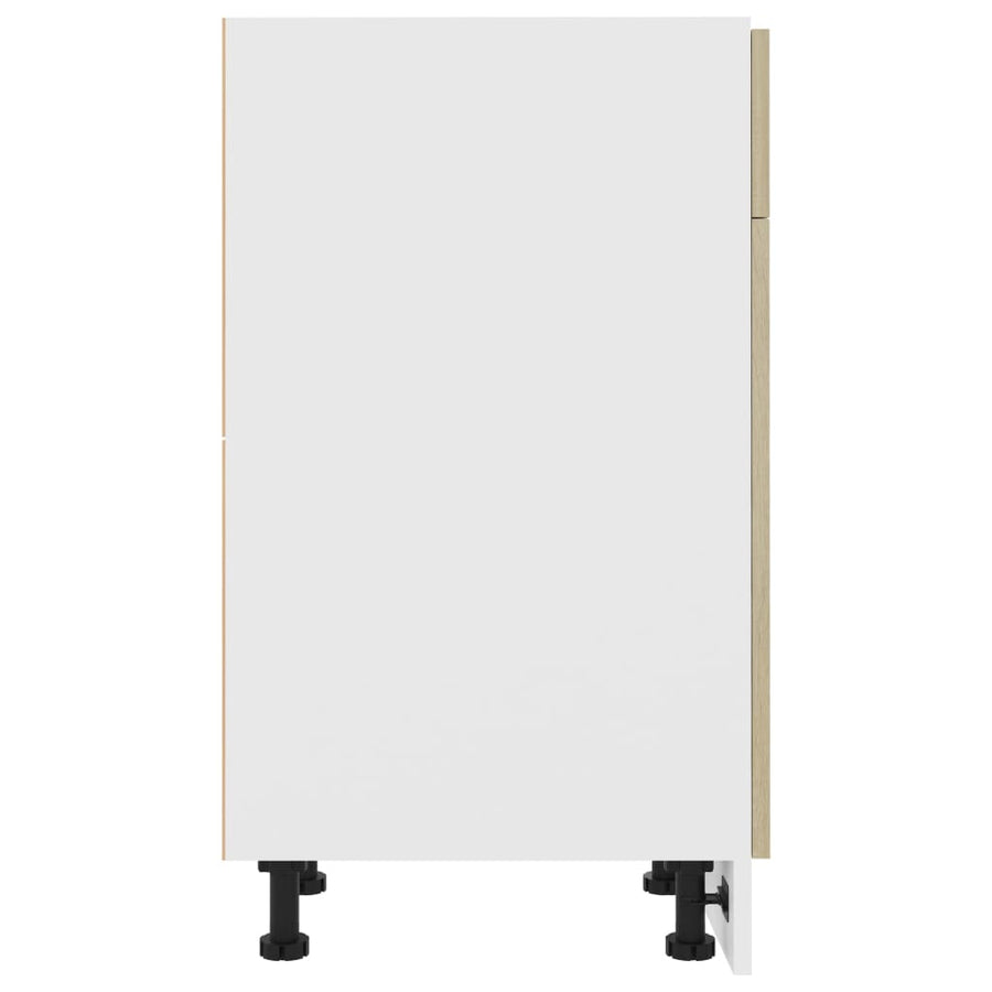 Onderkast met lade 50x46x81,5 cm spaanplaat sonoma eikenkleurig Onderkast met lade 50 cm