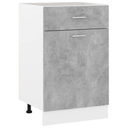 Onderkast met lade Lyon 50x46x81,5 cm bewerkt hout betongrijs