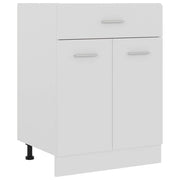 Onderkast met lade Lyon 60x46x81,5 cm bewerkt hout wit