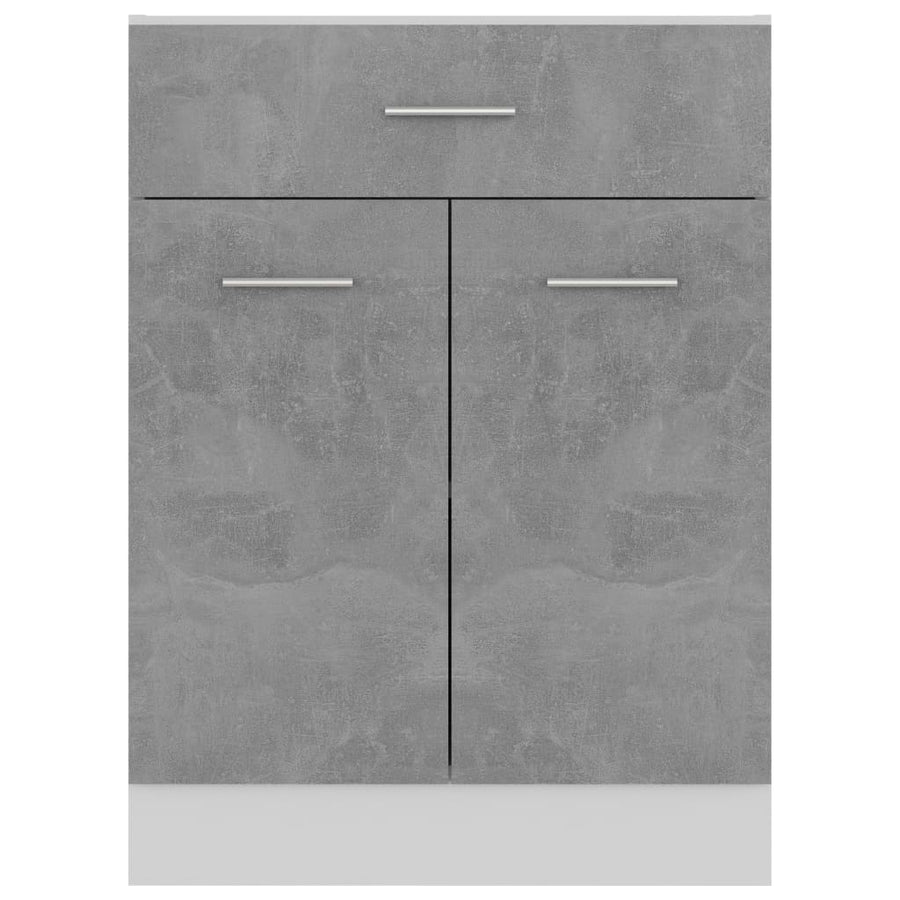 Onderkast met lade 60x46x81,5 cm bewerkt hout betongrijs