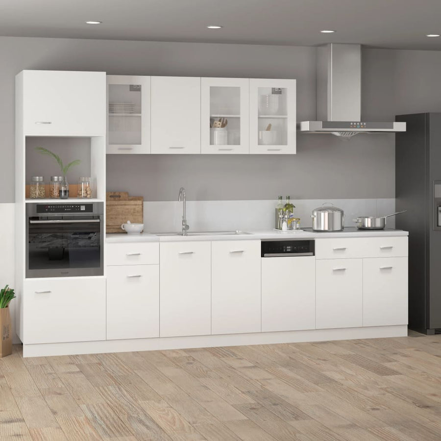 Onderkast met lade 80x46x81,5 cm bewerkt hout wit Onderkast met lade 80 cm