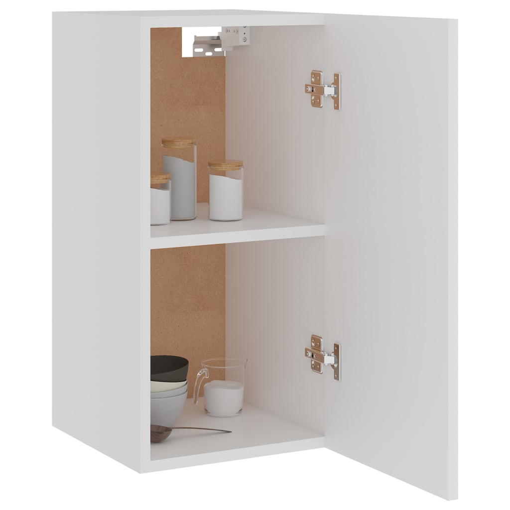 Hangkast 29,5x31x60 cm bewerkt hout wit Wit