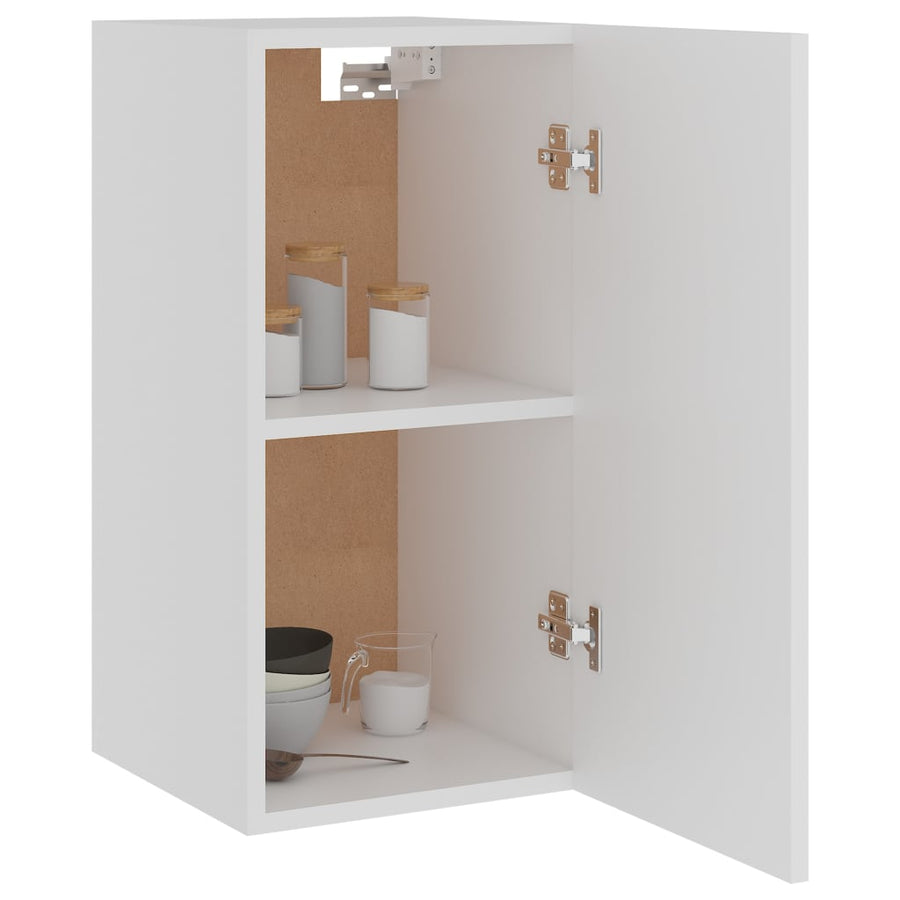 Hangkast 29,5x31x60 cm bewerkt hout wit Wit