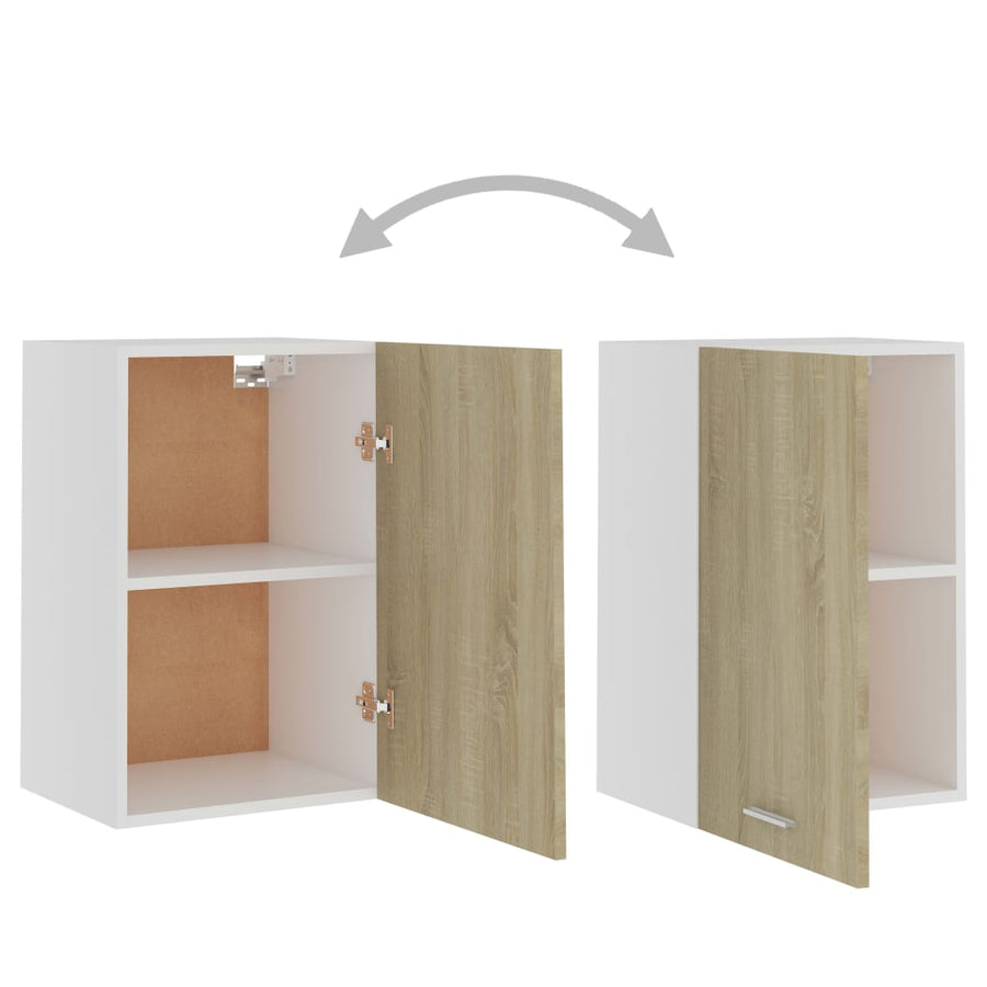 Hangkast 39,5x31x60 cm bewerkt hout sonoma eikenkleurig Hangkast 40 cm