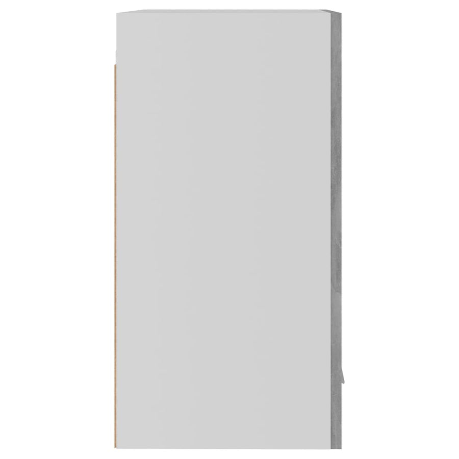 Hangkast 39,5x31x60 cm bewerkt hout betongrijs Hangkast 40 cm