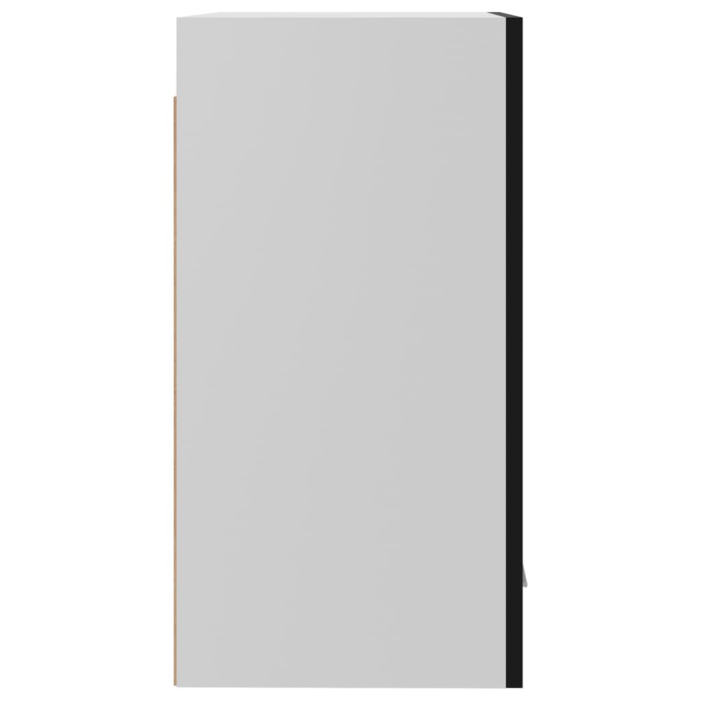 Bovenkast Lyon 39,5x31x60 cm bewerkt hout hoogglans zwart