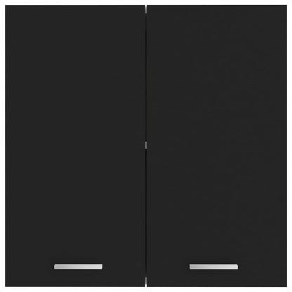 Hangkast 60x31x60 cm bewerkt hout zwart Hangkast 60 cm