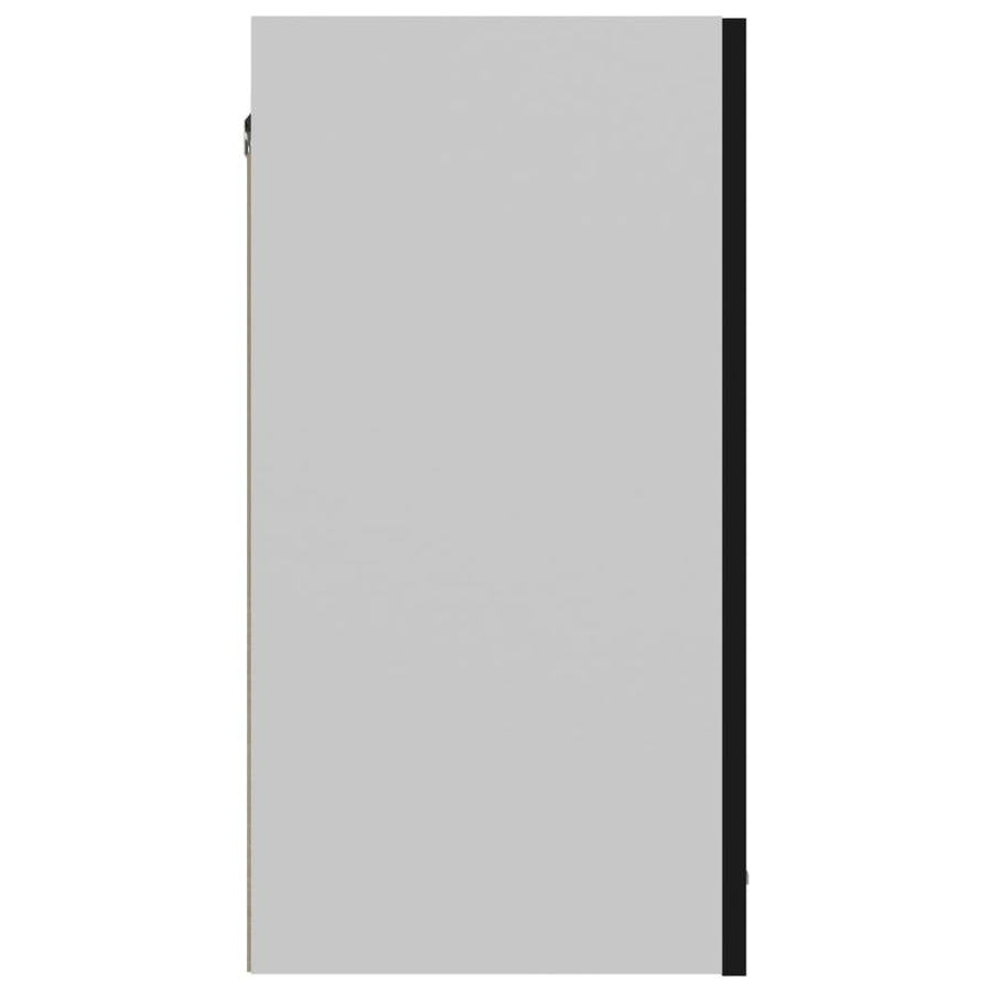 Hangkast 60x31x60 cm bewerkt hout zwart Hangkast 60 cm