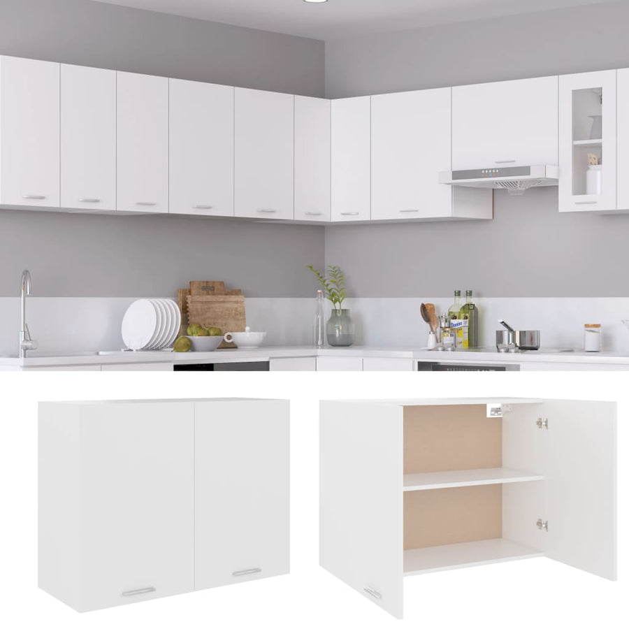 Hangkast 80x31x60 cm spaanplaat wit Hangkast 80 cm