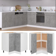 Hoekonderkast 75.5x75.5x81.5 cm spaanplaat betongrijs