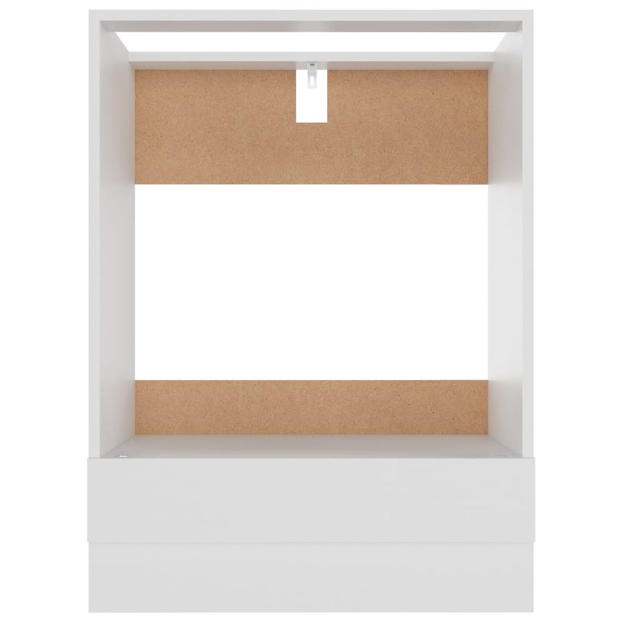 Ovenkast 60x46x81,5 cm bewerkt hout wit Ovenkast
