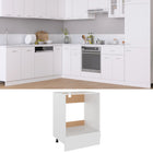Oven cabinet Lyon 60x46x81.5 cm engineered wood white